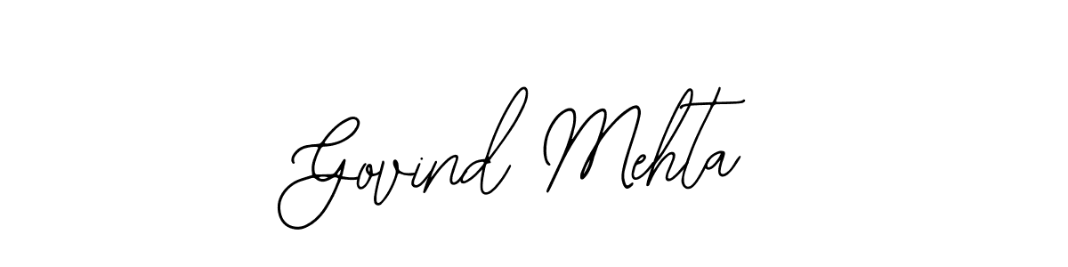 Similarly Bearetta-2O07w is the best handwritten signature design. Signature creator online .You can use it as an online autograph creator for name Govind Mehta. Govind Mehta signature style 12 images and pictures png