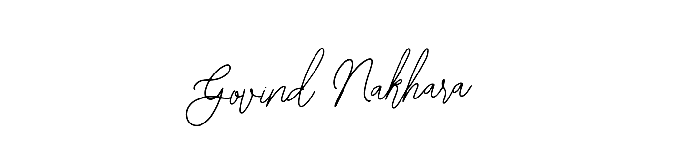 How to make Govind Nakhara name signature. Use Bearetta-2O07w style for creating short signs online. This is the latest handwritten sign. Govind Nakhara signature style 12 images and pictures png