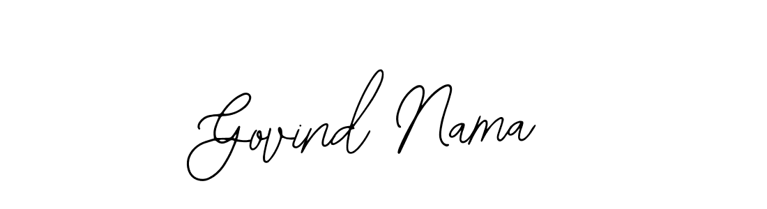 if you are searching for the best signature style for your name Govind Nama. so please give up your signature search. here we have designed multiple signature styles  using Bearetta-2O07w. Govind Nama signature style 12 images and pictures png