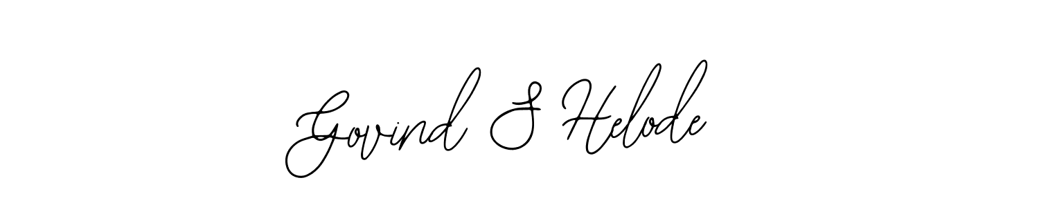 How to make Govind S Helode signature? Bearetta-2O07w is a professional autograph style. Create handwritten signature for Govind S Helode name. Govind S Helode signature style 12 images and pictures png