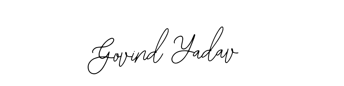 Design your own signature with our free online signature maker. With this signature software, you can create a handwritten (Bearetta-2O07w) signature for name Govind Yadav. Govind Yadav signature style 12 images and pictures png