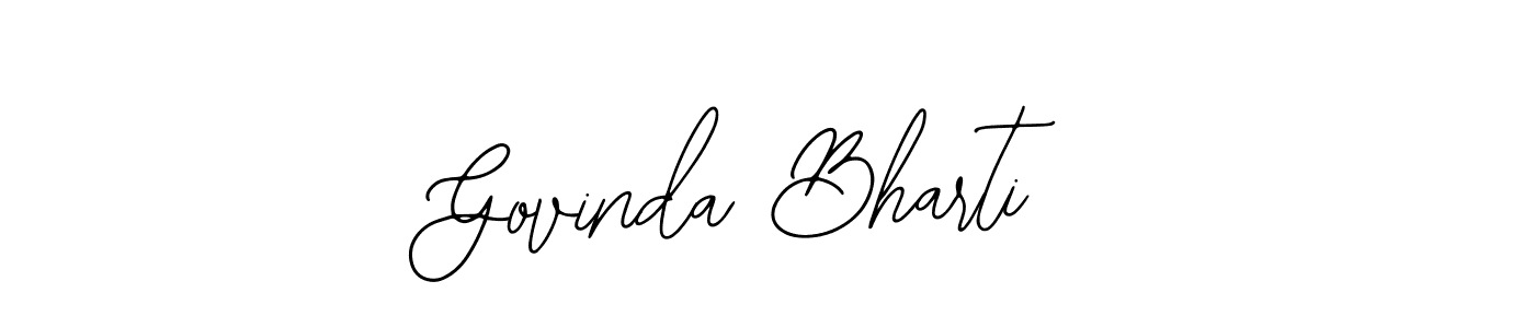 Make a beautiful signature design for name Govinda Bharti. Use this online signature maker to create a handwritten signature for free. Govinda Bharti signature style 12 images and pictures png