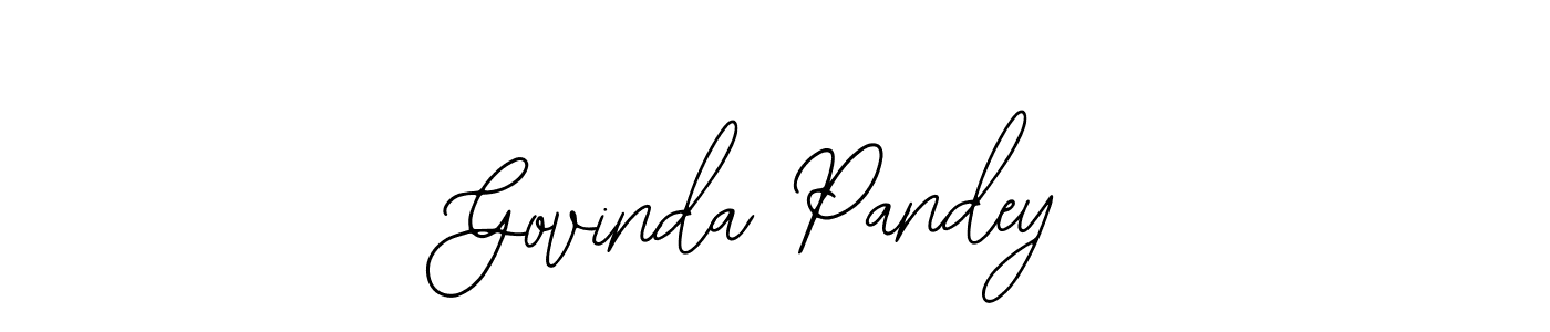 Use a signature maker to create a handwritten signature online. With this signature software, you can design (Bearetta-2O07w) your own signature for name Govinda Pandey. Govinda Pandey signature style 12 images and pictures png