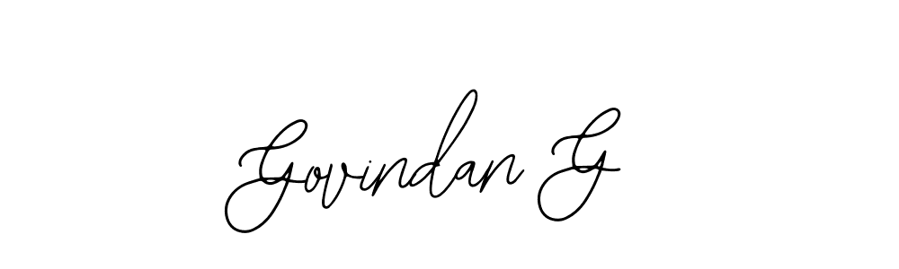 Also You can easily find your signature by using the search form. We will create Govindan G name handwritten signature images for you free of cost using Bearetta-2O07w sign style. Govindan G signature style 12 images and pictures png