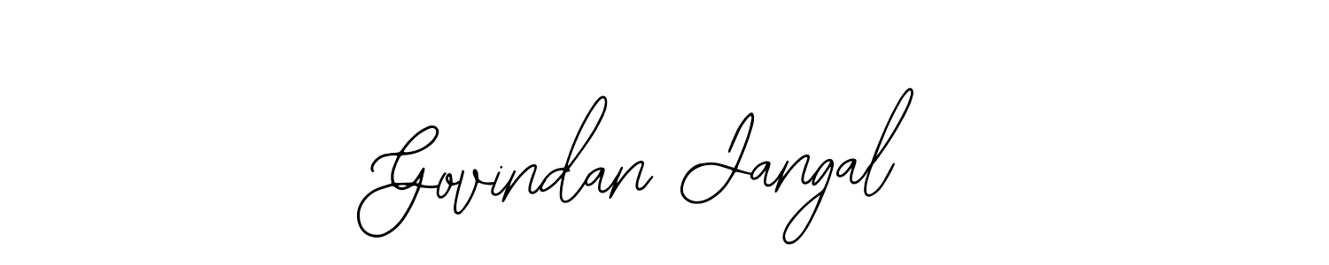 How to Draw Govindan Jangal signature style? Bearetta-2O07w is a latest design signature styles for name Govindan Jangal. Govindan Jangal signature style 12 images and pictures png