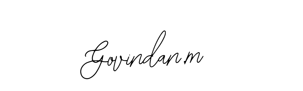 This is the best signature style for the Govindan.m name. Also you like these signature font (Bearetta-2O07w). Mix name signature. Govindan.m signature style 12 images and pictures png