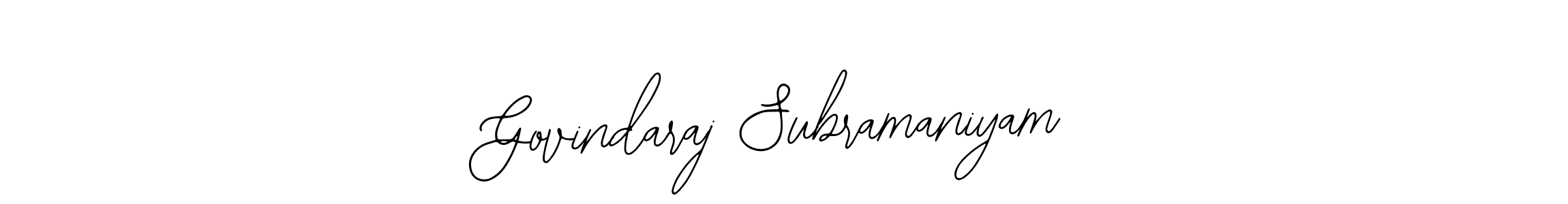 Create a beautiful signature design for name Govindaraj Subramaniyam. With this signature (Bearetta-2O07w) fonts, you can make a handwritten signature for free. Govindaraj Subramaniyam signature style 12 images and pictures png