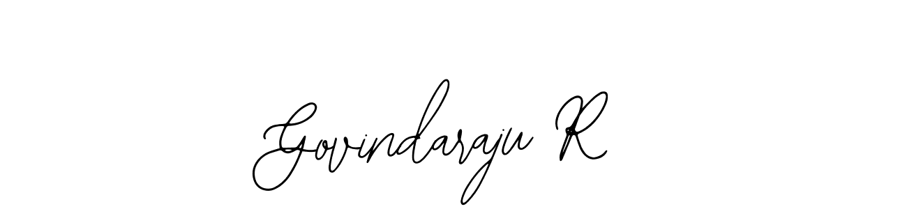 This is the best signature style for the Govindaraju R name. Also you like these signature font (Bearetta-2O07w). Mix name signature. Govindaraju R signature style 12 images and pictures png