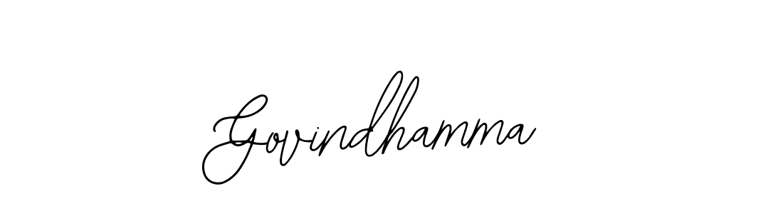 How to make Govindhamma signature? Bearetta-2O07w is a professional autograph style. Create handwritten signature for Govindhamma name. Govindhamma signature style 12 images and pictures png