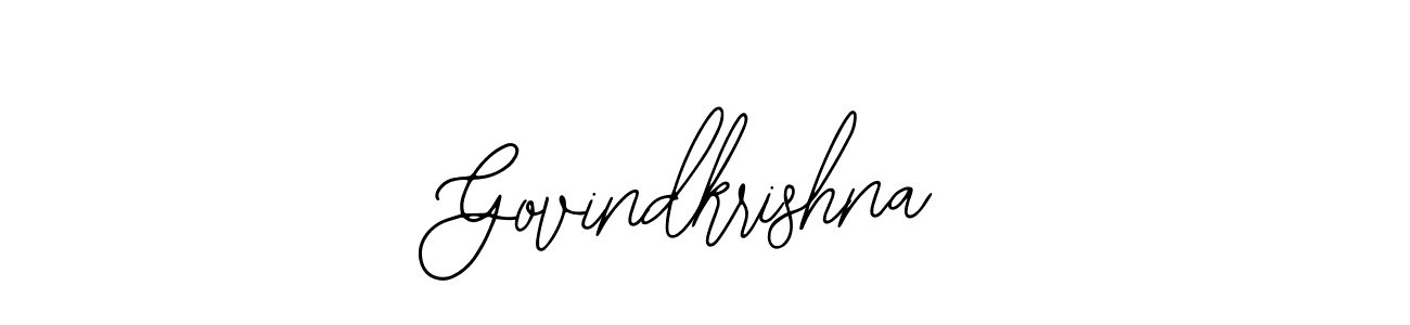 Govindkrishna stylish signature style. Best Handwritten Sign (Bearetta-2O07w) for my name. Handwritten Signature Collection Ideas for my name Govindkrishna. Govindkrishna signature style 12 images and pictures png