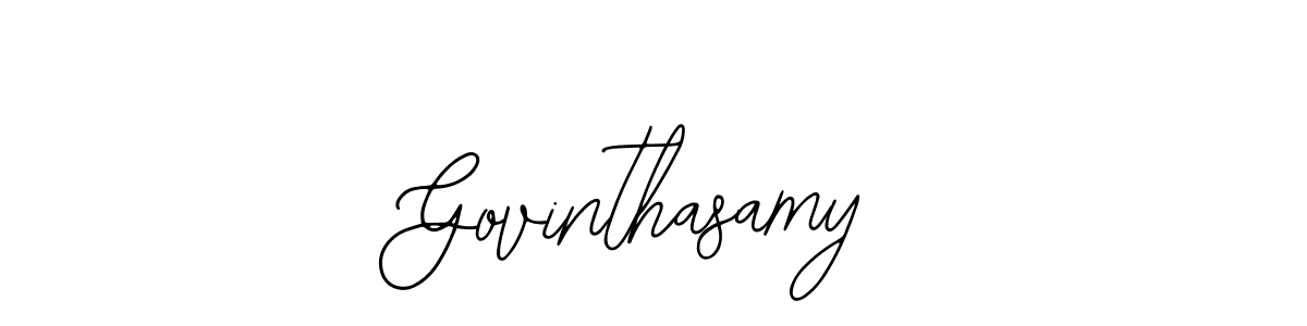 You should practise on your own different ways (Bearetta-2O07w) to write your name (Govinthasamy) in signature. don't let someone else do it for you. Govinthasamy signature style 12 images and pictures png