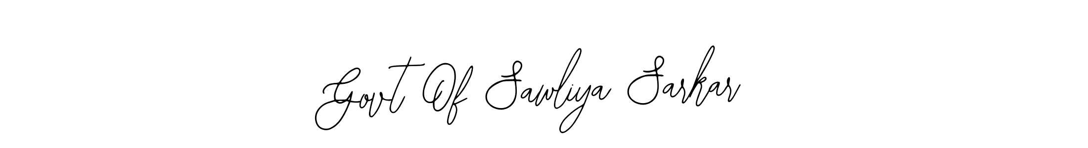 Make a beautiful signature design for name Govt Of Sawliya Sarkar. With this signature (Bearetta-2O07w) style, you can create a handwritten signature for free. Govt Of Sawliya Sarkar signature style 12 images and pictures png