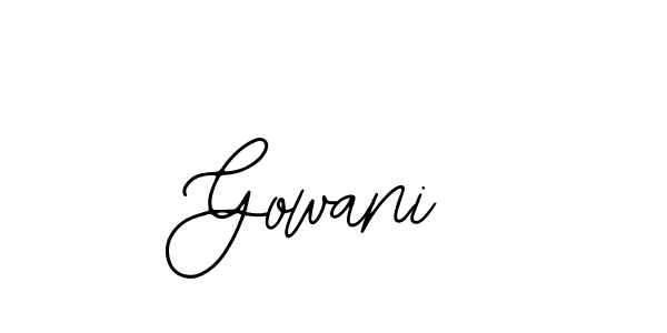 The best way (Bearetta-2O07w) to make a short signature is to pick only two or three words in your name. The name Gowani include a total of six letters. For converting this name. Gowani signature style 12 images and pictures png