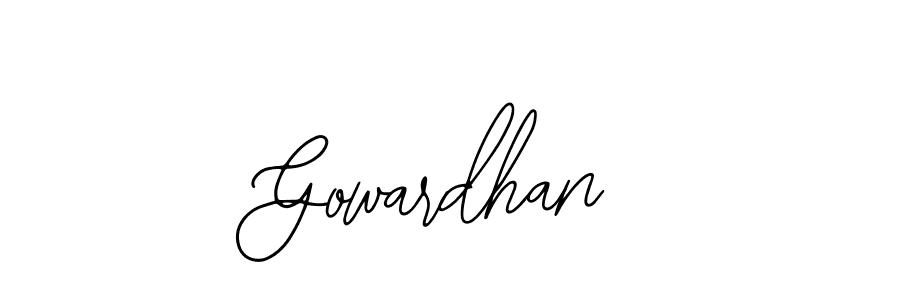 Create a beautiful signature design for name Gowardhan. With this signature (Bearetta-2O07w) fonts, you can make a handwritten signature for free. Gowardhan signature style 12 images and pictures png