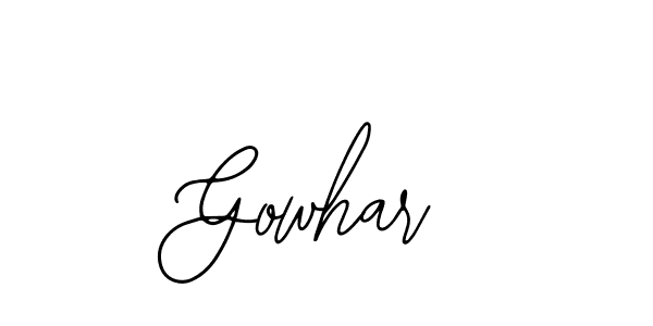 Also we have Gowhar name is the best signature style. Create professional handwritten signature collection using Bearetta-2O07w autograph style. Gowhar signature style 12 images and pictures png