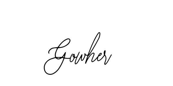 How to Draw Gowher signature style? Bearetta-2O07w is a latest design signature styles for name Gowher. Gowher signature style 12 images and pictures png