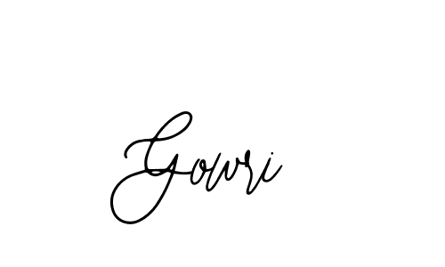 You should practise on your own different ways (Bearetta-2O07w) to write your name (Gowri) in signature. don't let someone else do it for you. Gowri signature style 12 images and pictures png