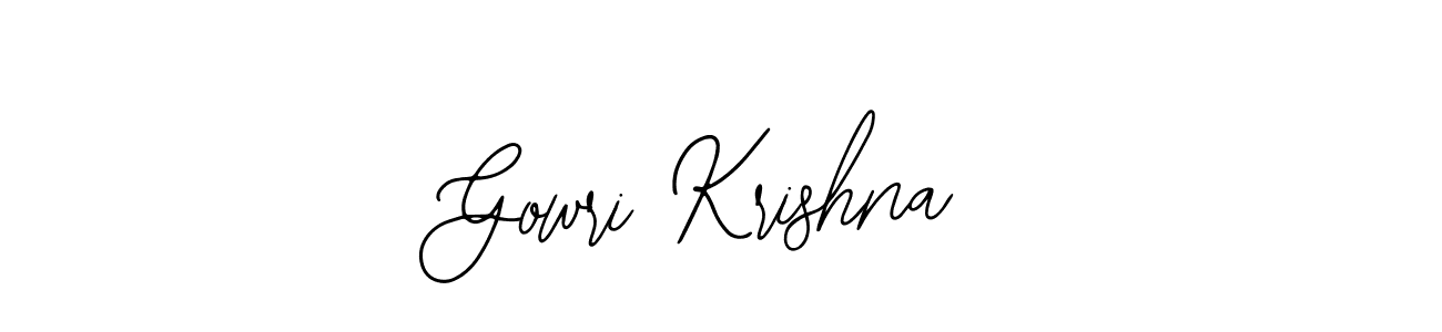 Gowri Krishna stylish signature style. Best Handwritten Sign (Bearetta-2O07w) for my name. Handwritten Signature Collection Ideas for my name Gowri Krishna. Gowri Krishna signature style 12 images and pictures png