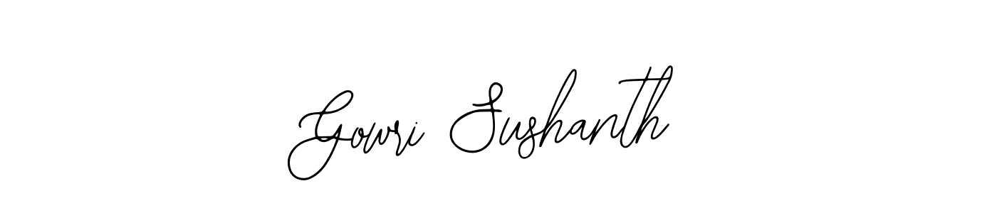 Also we have Gowri Sushanth name is the best signature style. Create professional handwritten signature collection using Bearetta-2O07w autograph style. Gowri Sushanth signature style 12 images and pictures png