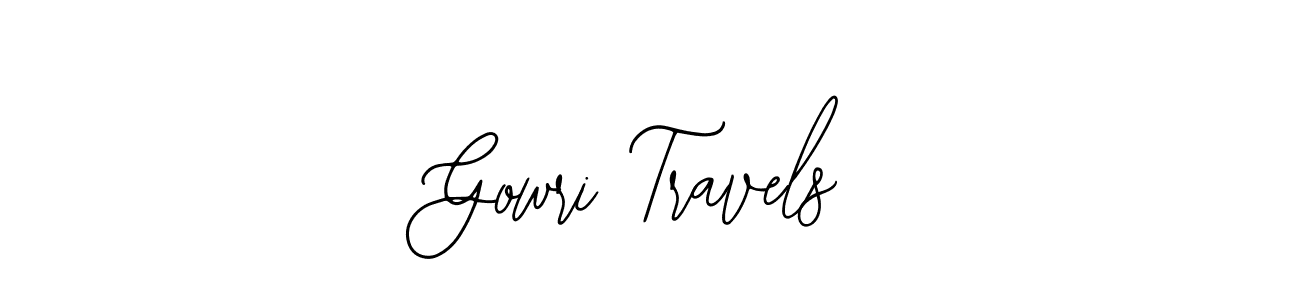Make a beautiful signature design for name Gowri Travels. With this signature (Bearetta-2O07w) style, you can create a handwritten signature for free. Gowri Travels signature style 12 images and pictures png