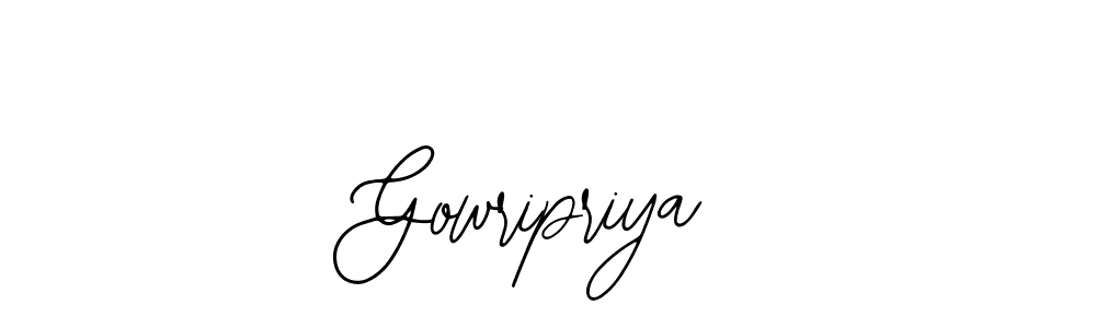 How to make Gowripriya signature? Bearetta-2O07w is a professional autograph style. Create handwritten signature for Gowripriya name. Gowripriya signature style 12 images and pictures png