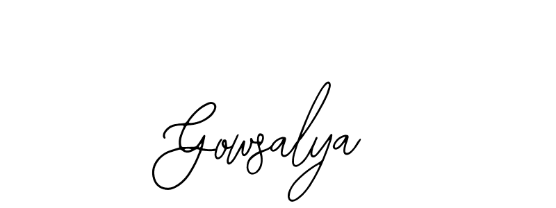 if you are searching for the best signature style for your name Gowsalya. so please give up your signature search. here we have designed multiple signature styles  using Bearetta-2O07w. Gowsalya signature style 12 images and pictures png