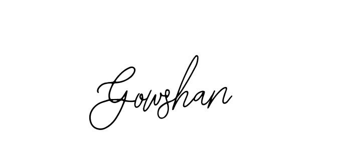 Create a beautiful signature design for name Gowshan. With this signature (Bearetta-2O07w) fonts, you can make a handwritten signature for free. Gowshan signature style 12 images and pictures png