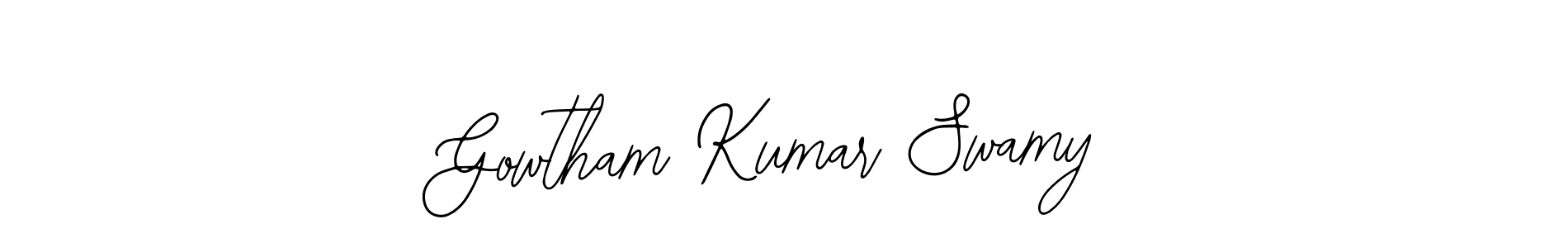 How to make Gowtham Kumar Swamy signature? Bearetta-2O07w is a professional autograph style. Create handwritten signature for Gowtham Kumar Swamy name. Gowtham Kumar Swamy signature style 12 images and pictures png