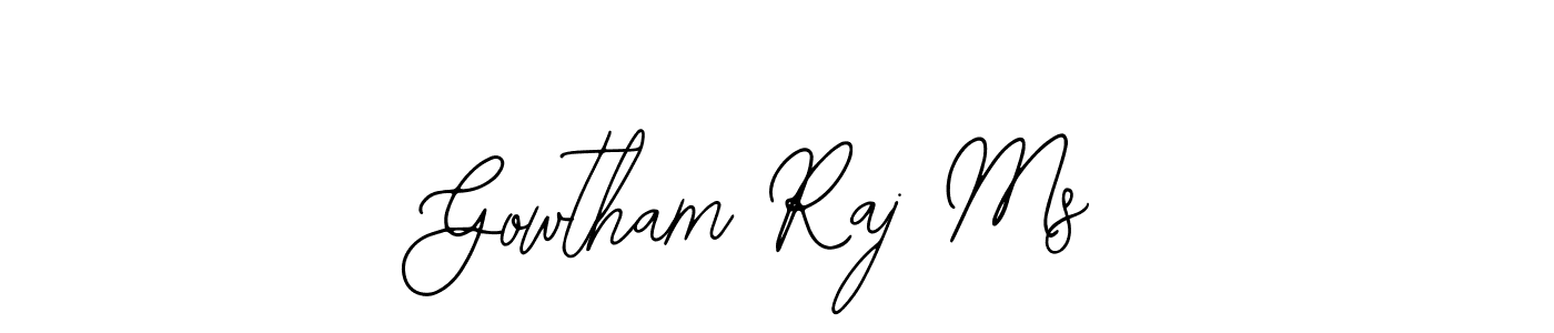 Create a beautiful signature design for name Gowtham Raj Ms. With this signature (Bearetta-2O07w) fonts, you can make a handwritten signature for free. Gowtham Raj Ms signature style 12 images and pictures png