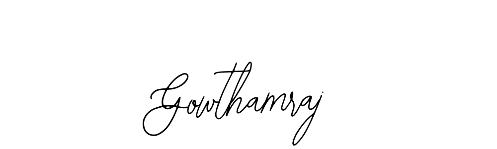 Make a beautiful signature design for name Gowthamraj. With this signature (Bearetta-2O07w) style, you can create a handwritten signature for free. Gowthamraj signature style 12 images and pictures png