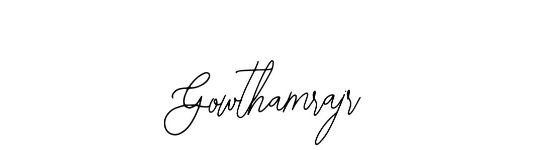 Gowthamrajr stylish signature style. Best Handwritten Sign (Bearetta-2O07w) for my name. Handwritten Signature Collection Ideas for my name Gowthamrajr. Gowthamrajr signature style 12 images and pictures png