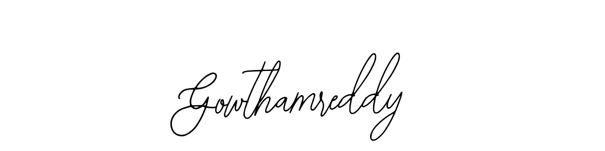 Design your own signature with our free online signature maker. With this signature software, you can create a handwritten (Bearetta-2O07w) signature for name Gowthamreddy. Gowthamreddy signature style 12 images and pictures png