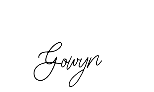 How to make Gowyn name signature. Use Bearetta-2O07w style for creating short signs online. This is the latest handwritten sign. Gowyn signature style 12 images and pictures png