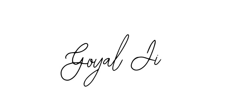 Use a signature maker to create a handwritten signature online. With this signature software, you can design (Bearetta-2O07w) your own signature for name Goyal Ji. Goyal Ji signature style 12 images and pictures png