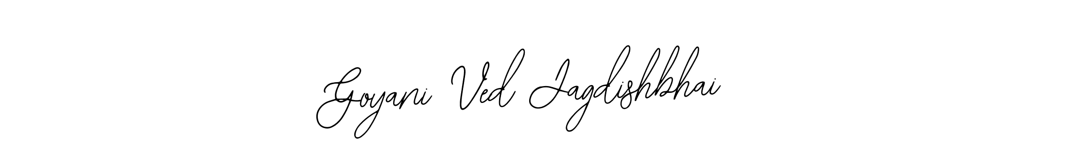 Goyani Ved Jagdishbhai stylish signature style. Best Handwritten Sign (Bearetta-2O07w) for my name. Handwritten Signature Collection Ideas for my name Goyani Ved Jagdishbhai. Goyani Ved Jagdishbhai signature style 12 images and pictures png