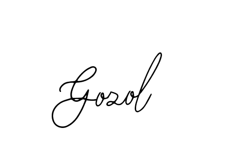 The best way (Bearetta-2O07w) to make a short signature is to pick only two or three words in your name. The name Gozol include a total of six letters. For converting this name. Gozol signature style 12 images and pictures png