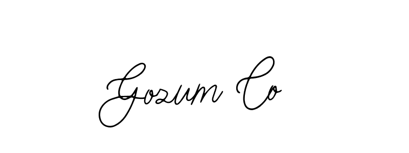 Create a beautiful signature design for name Gozum Co. With this signature (Bearetta-2O07w) fonts, you can make a handwritten signature for free. Gozum Co signature style 12 images and pictures png