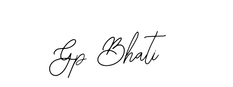 You can use this online signature creator to create a handwritten signature for the name Gp Bhati. This is the best online autograph maker. Gp Bhati signature style 12 images and pictures png