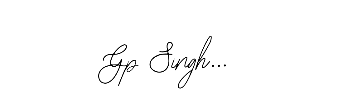 How to make Gp Singh... signature? Bearetta-2O07w is a professional autograph style. Create handwritten signature for Gp Singh... name. Gp Singh... signature style 12 images and pictures png