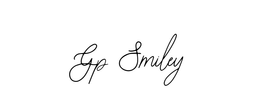 How to make Gp Smiley name signature. Use Bearetta-2O07w style for creating short signs online. This is the latest handwritten sign. Gp Smiley signature style 12 images and pictures png