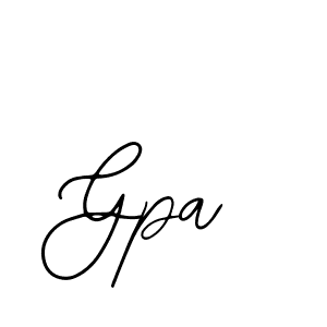 if you are searching for the best signature style for your name Gpa. so please give up your signature search. here we have designed multiple signature styles  using Bearetta-2O07w. Gpa signature style 12 images and pictures png