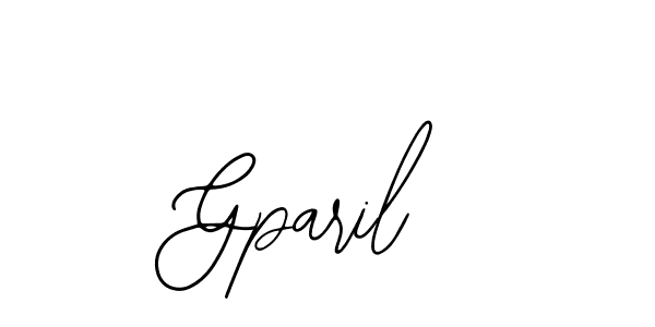 How to make Gparil name signature. Use Bearetta-2O07w style for creating short signs online. This is the latest handwritten sign. Gparil signature style 12 images and pictures png