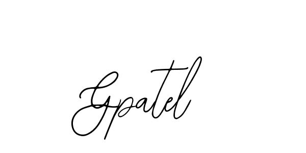 How to make Gpatel signature? Bearetta-2O07w is a professional autograph style. Create handwritten signature for Gpatel name. Gpatel signature style 12 images and pictures png