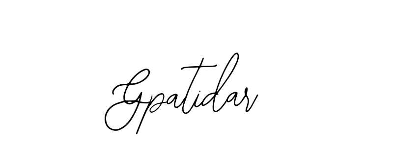 How to make Gpatidar name signature. Use Bearetta-2O07w style for creating short signs online. This is the latest handwritten sign. Gpatidar signature style 12 images and pictures png