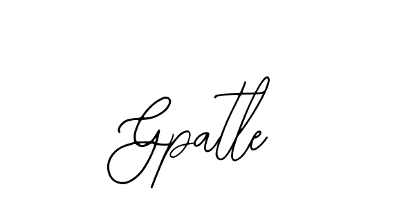 Design your own signature with our free online signature maker. With this signature software, you can create a handwritten (Bearetta-2O07w) signature for name Gpatle. Gpatle signature style 12 images and pictures png