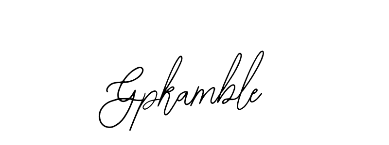 Bearetta-2O07w is a professional signature style that is perfect for those who want to add a touch of class to their signature. It is also a great choice for those who want to make their signature more unique. Get Gpkamble name to fancy signature for free. Gpkamble signature style 12 images and pictures png