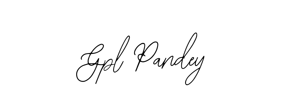 Use a signature maker to create a handwritten signature online. With this signature software, you can design (Bearetta-2O07w) your own signature for name Gpl Pandey. Gpl Pandey signature style 12 images and pictures png