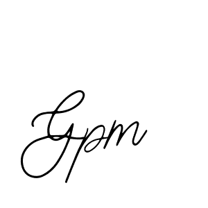 How to make Gpm signature? Bearetta-2O07w is a professional autograph style. Create handwritten signature for Gpm name. Gpm signature style 12 images and pictures png