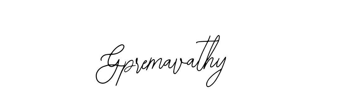 The best way (Bearetta-2O07w) to make a short signature is to pick only two or three words in your name. The name Gpremavathy include a total of six letters. For converting this name. Gpremavathy signature style 12 images and pictures png