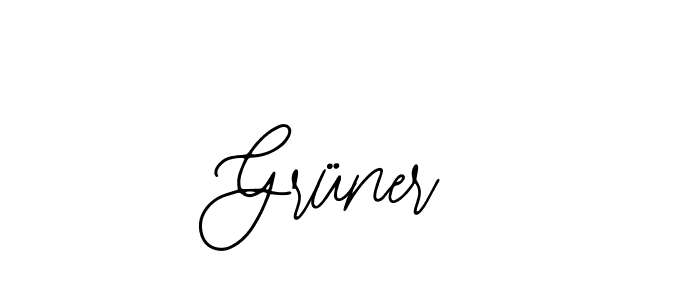 How to make Grüner signature? Bearetta-2O07w is a professional autograph style. Create handwritten signature for Grüner name. Grüner signature style 12 images and pictures png